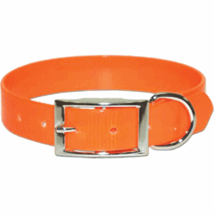 Sunglo Nylon Orange Dog Collar 3-4”x20”