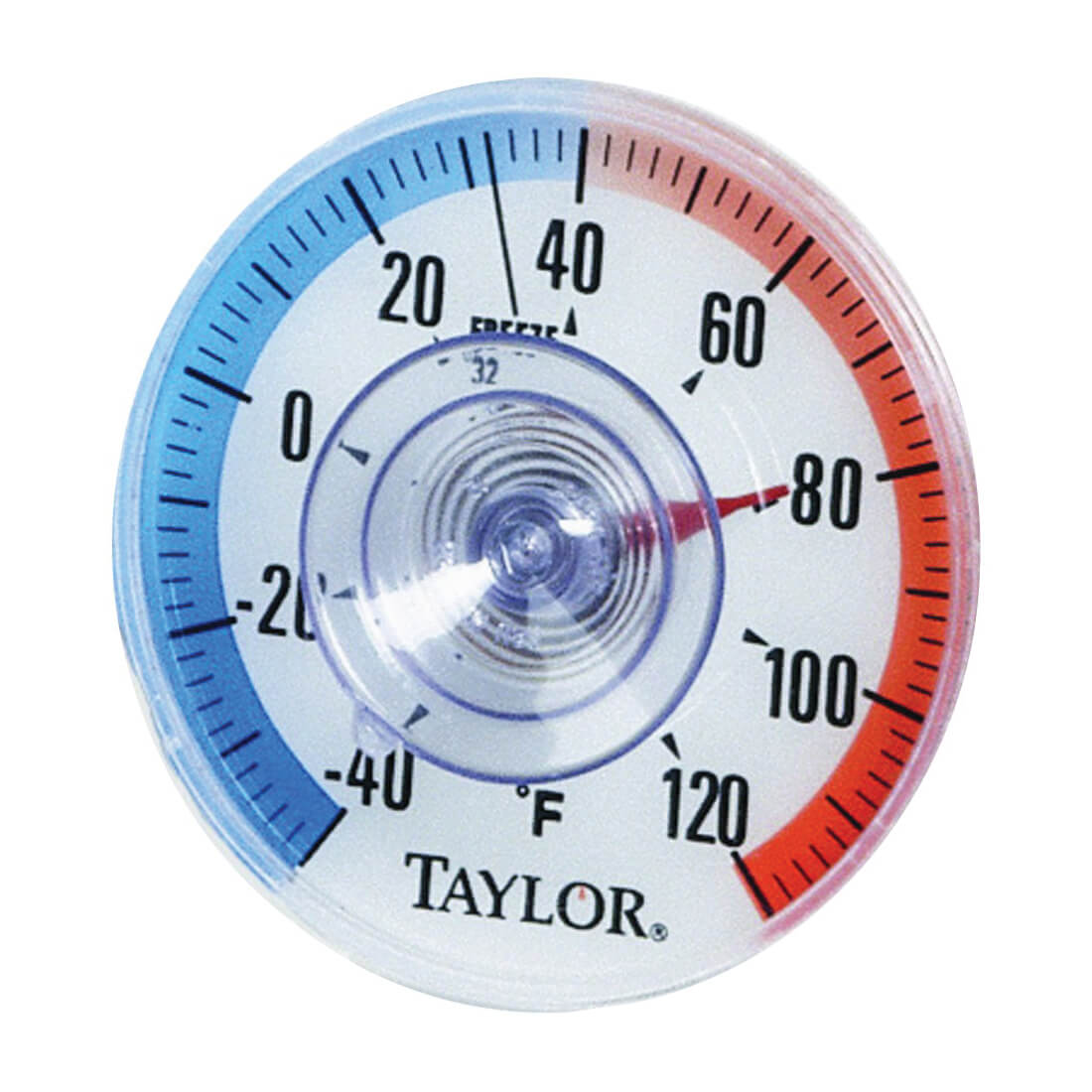 Taylor Indoor & Outdoor Suction-Cup Dial Thermometer
