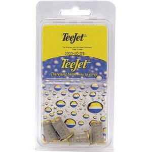 TeeJet Brass Tip Strainer 50 Mesh Screen 4 ct
