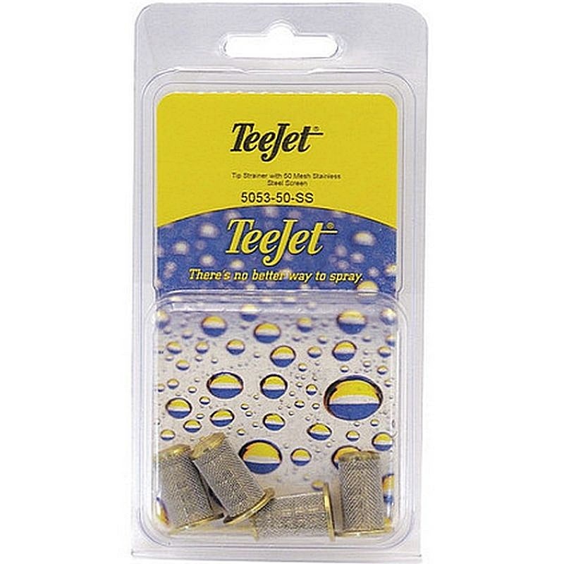 TeeJet Brass Tip Strainer 50 Mesh Screen 4 ct