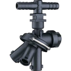Triple Nozzle Body with 1/2 inch Hose Barb Elbow