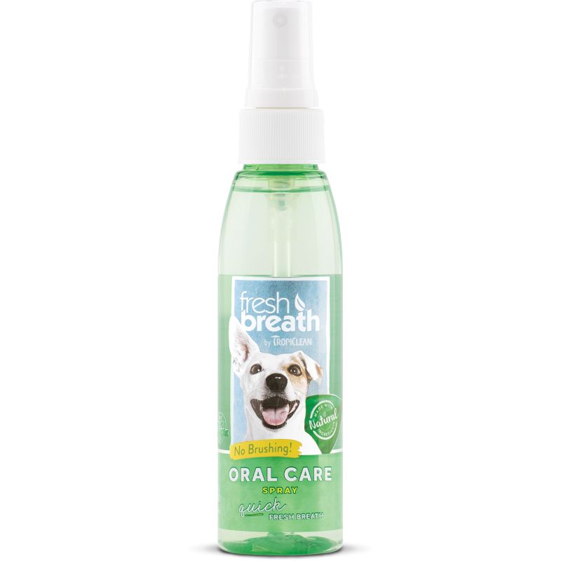 TropiClean Fresh Breath Oral Care Dog Spray 4 oz