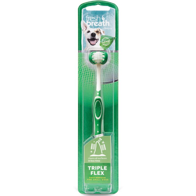 TropiClean TripleFlex Fresh Breath Small Dog Toothbrush