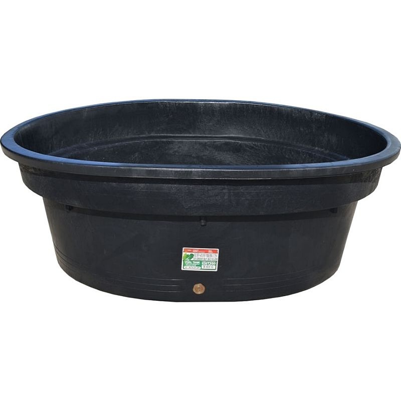 Tuff Stuff Heavy-Duty Oval Stock Tank with Plug 110 gal
