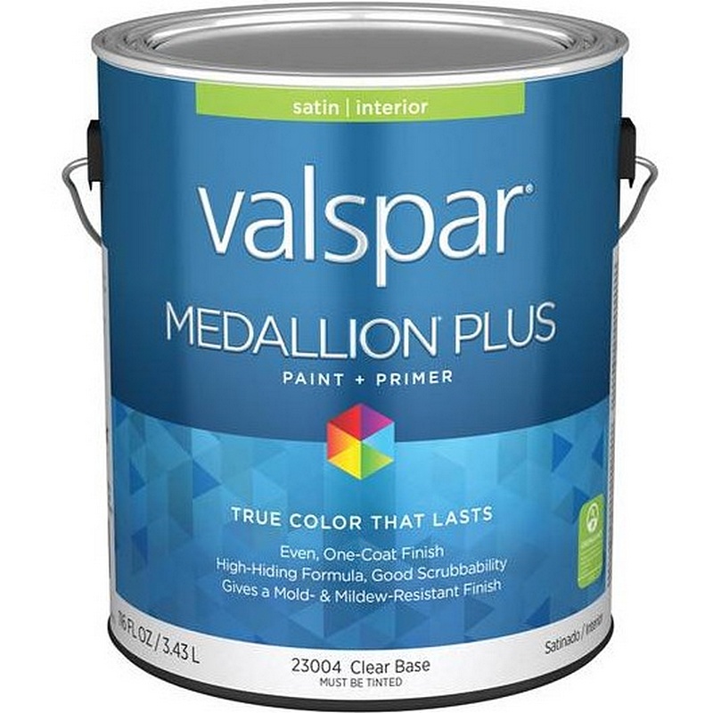 Valspar Medallion Plus Acrylic Latex Clear Base Paint & Primer 1 gal