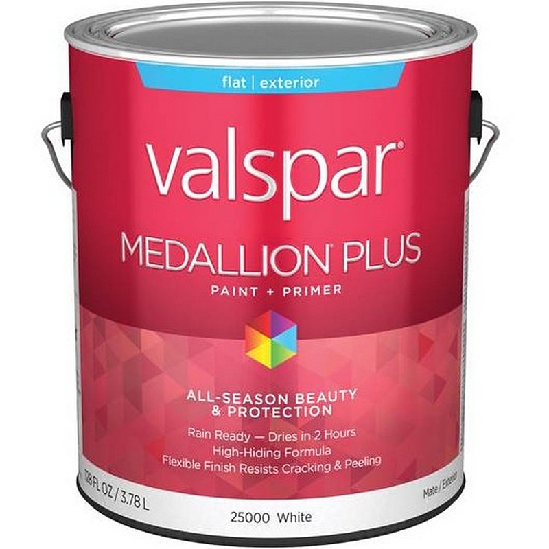 Valspar Medallion Plus Premier Paint & Primer Flat White 1 gal
