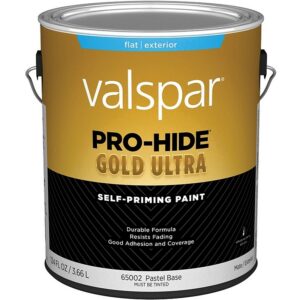 Valspar Pro-Hide Gold Ultra Acrylic Latex Flat Pastel Base Exterior Paint 1 gal