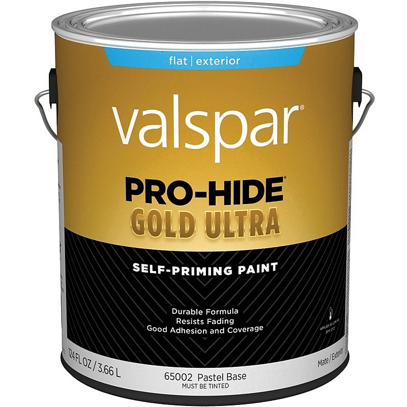 Valspar Pro-Hide Gold Ultra Acrylic Latex Flat Pastel Base Exterior Paint 1 gal