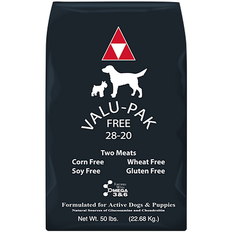 Valu Pak Free Black Bag 28/20 50 lb Dog Food