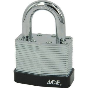 Ace Laminated Steel Double Locking Padlock 1-9-16″