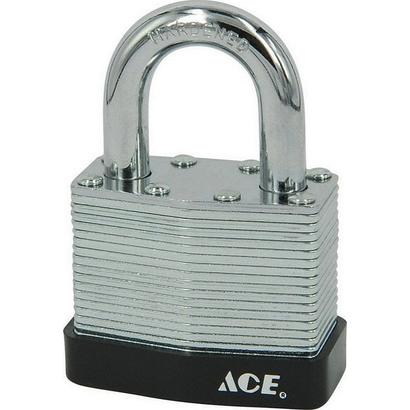 Ace Laminated Steel Double Locking Padlock 1-9-16″