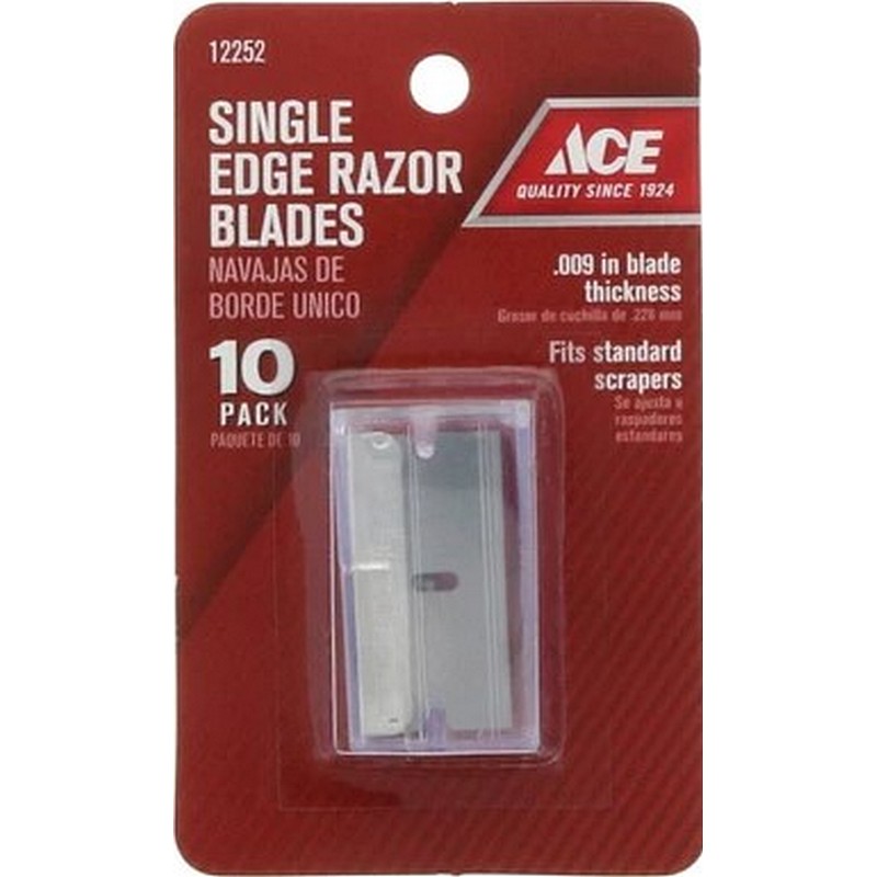 Ace Single Edge Razor Blades & Dispenser 10 Ct