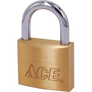 Ace Solid Brass Double Locking Padlock 1-1-2″