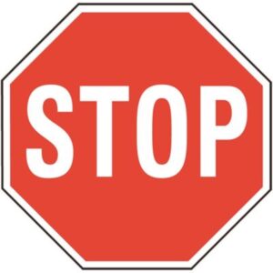 Aluminum Stop Sign 18x18 inch