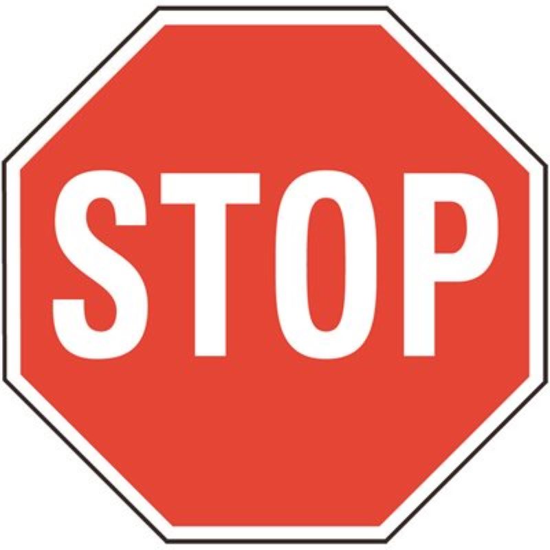 Aluminum Stop Sign 18x18 inch