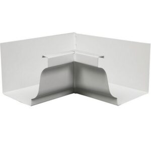 Amerimax White Aluminum Gutter Inside Mitre 5”
