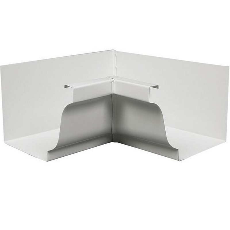 Amerimax White Aluminum Gutter Inside Mitre 5”