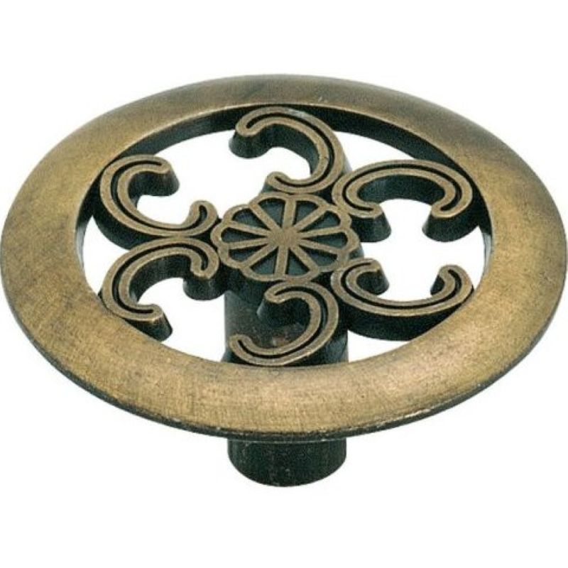 Amerock Antique Brass Round Knob 1-1-2”