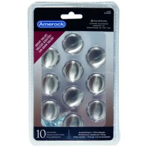 Amerock Brushed Chrome Knobs 1-5-16” 10pk