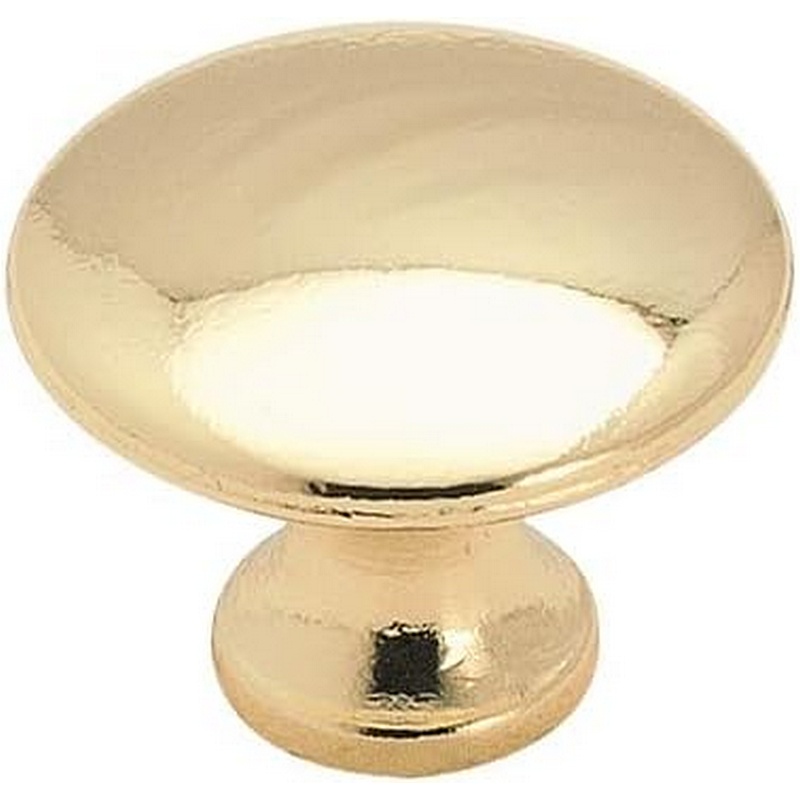Amerock Polished Brass Knob 1-1-4”