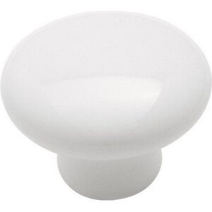 Amerock White Ceramic Knob 1-1-4”