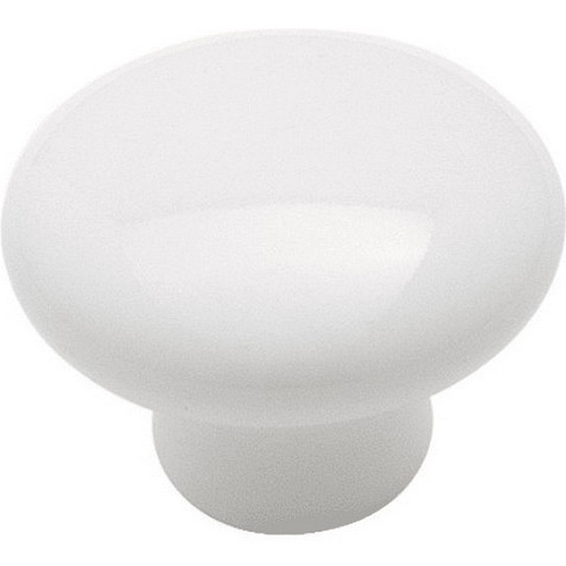 Amerock White Ceramic Knob 1-1-4”