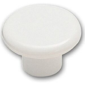 Amerock White Plastic Knob 1-1-4″