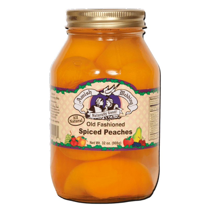 Amish Wedding Old Fashioned Spiced Peaches 32 oz