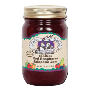 Amish Wedding Seedless Red Raspberry Jalapeno Jam 18 oz