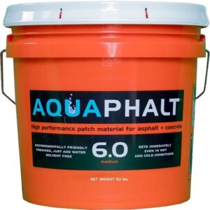 Aquaphalt Water-Based Black Asphalt & Concrete Patch 55 lb