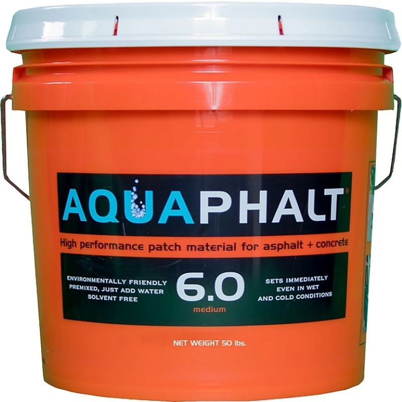 Aquaphalt Water-Based Black Asphalt & Concrete Patch 55 lb