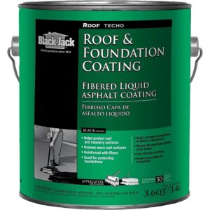 Black Jack Fibered Roof & Foundation Coating 1 gal