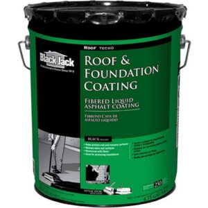 Black Jack Fibered Roof & Foundation Coating 4.75 gal