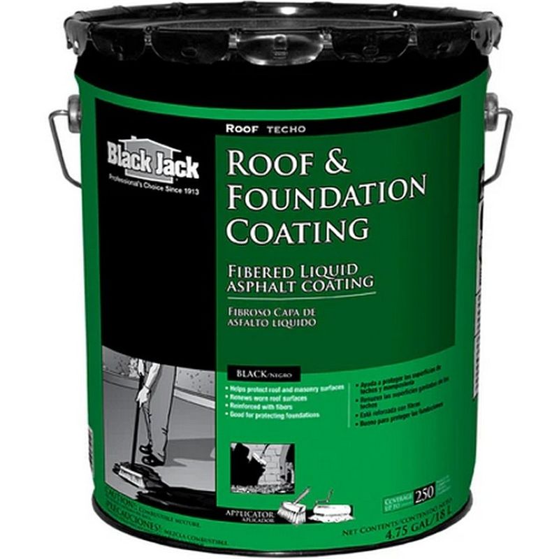 Black Jack Fibered Roof & Foundation Coating 4.75 gal