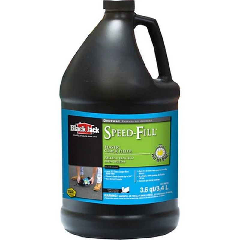 Black Jack Speed-Fill Gloss Black Elastic Crack Filler 3.6 qt