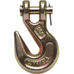 Campbell Yellow Chromate Clevis Grab Hook 5-16”