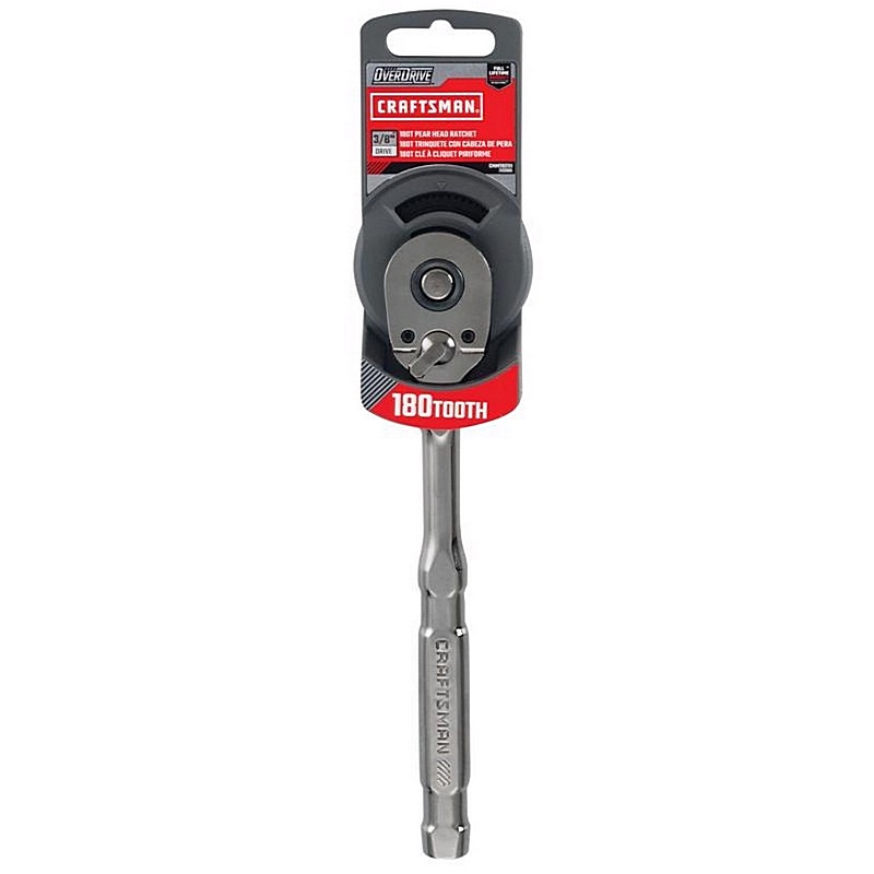 Craftsman OVERDRIVE Pear Head Ratchet 180T 3/8”