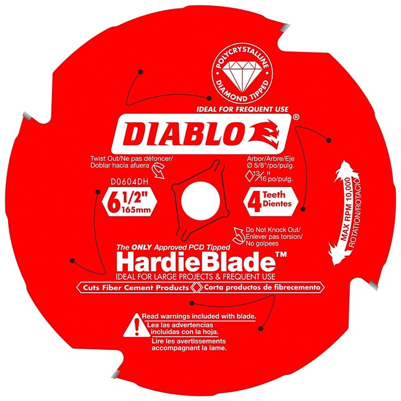 Diablo HardieBlade PCD Circular Saw Blade 4T 6-1-2