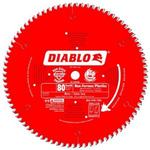 Diablo Medium Aluminum Circular Saw Blade 80T 10″