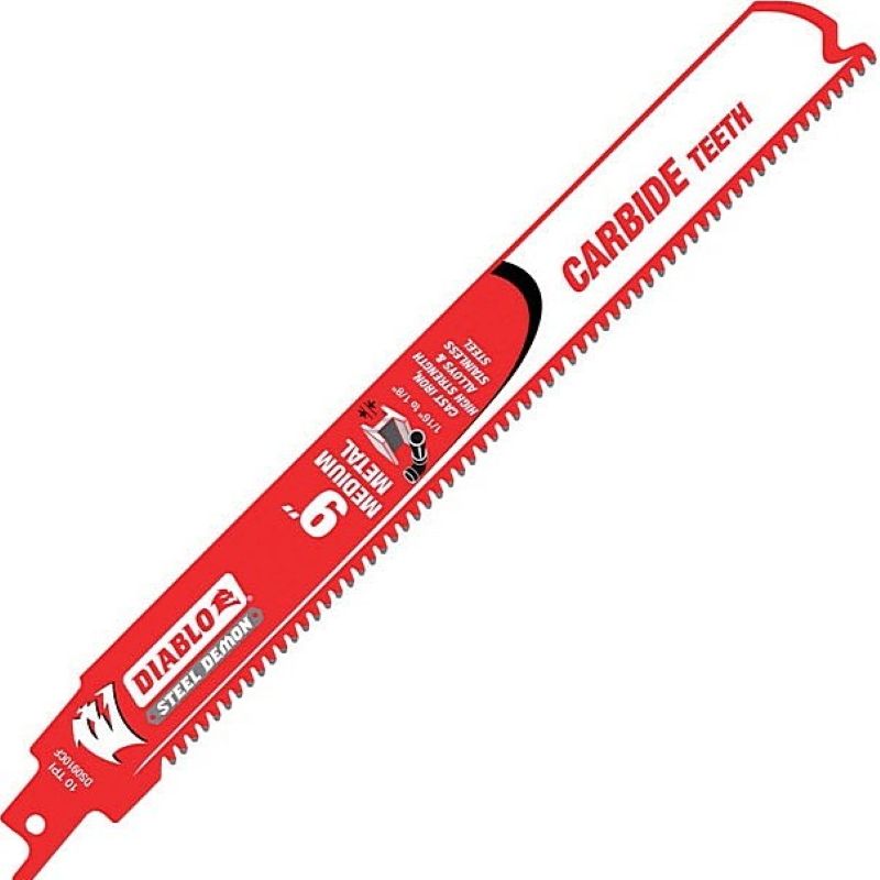 Diablo Steel Demon Carbide-Tip Reciprocating Saw Blade 10TPI 9”