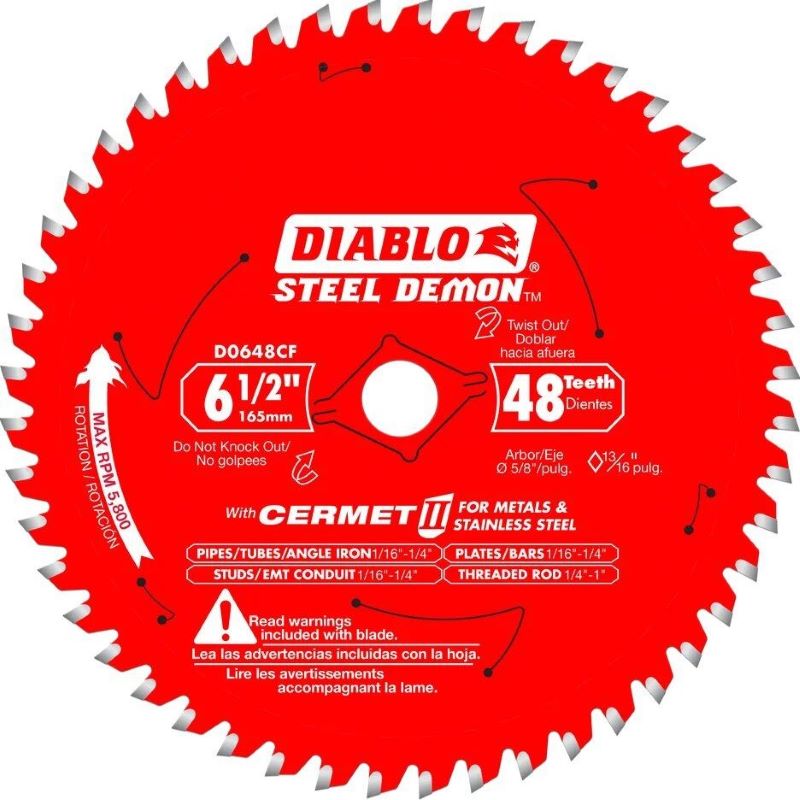 Diablo Steel Demon Saw Blade 48T 6 1/2 inch