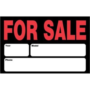 For Sale with Year Model Phone Plastic Sign 8x12 inch