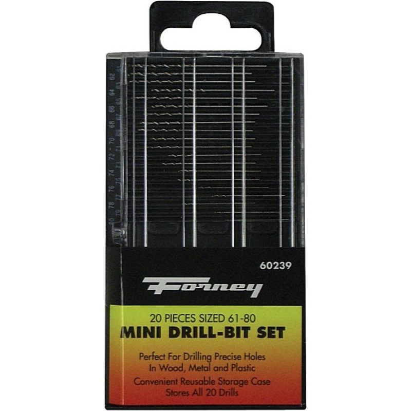 Forney 60239 Mini Drill Bit Set 20 pc