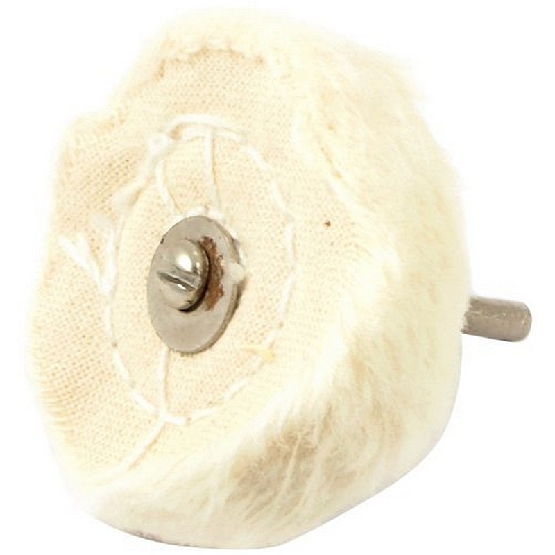 Forney Cotton Buffing Wheel w Shaft 1-1-2x1-8