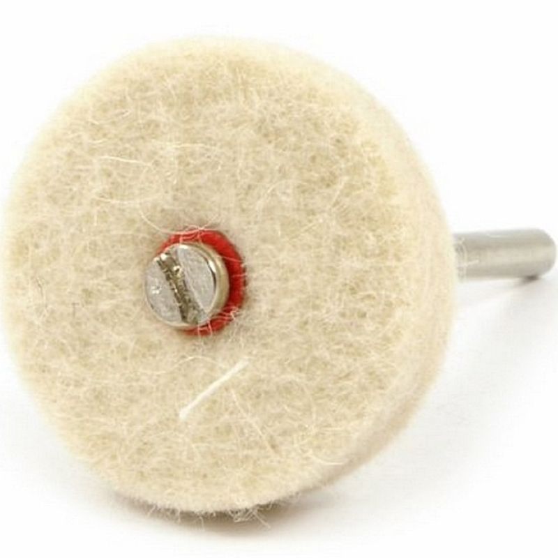 Forney Felt Polishing Wheel w/Shaft 1″x1/8”