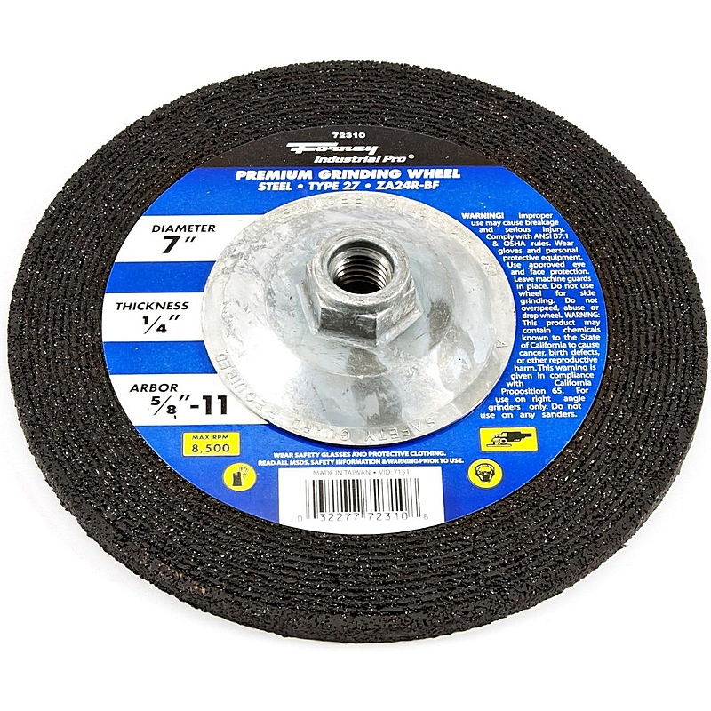 Forney Grinding Wheel Type 27 7x1-4x5-8-11