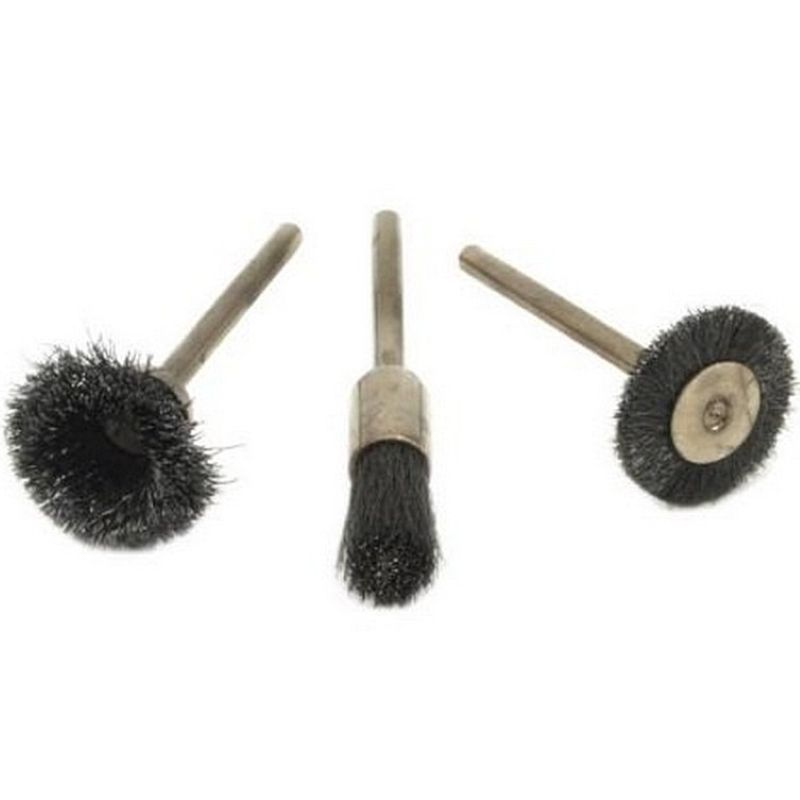 Forney Wire Bristle Brush Set 1/8” 3pc