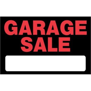 Garage Sale Plastic Sign 8x12 inch