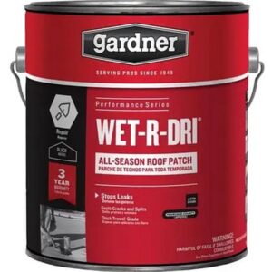 Gardner Wet-R-Dri Black All-Weather Roof Cement 1 qt