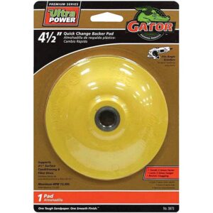 Gator Quick Change Angle Grinder Backing Pad 3873 4-1-2